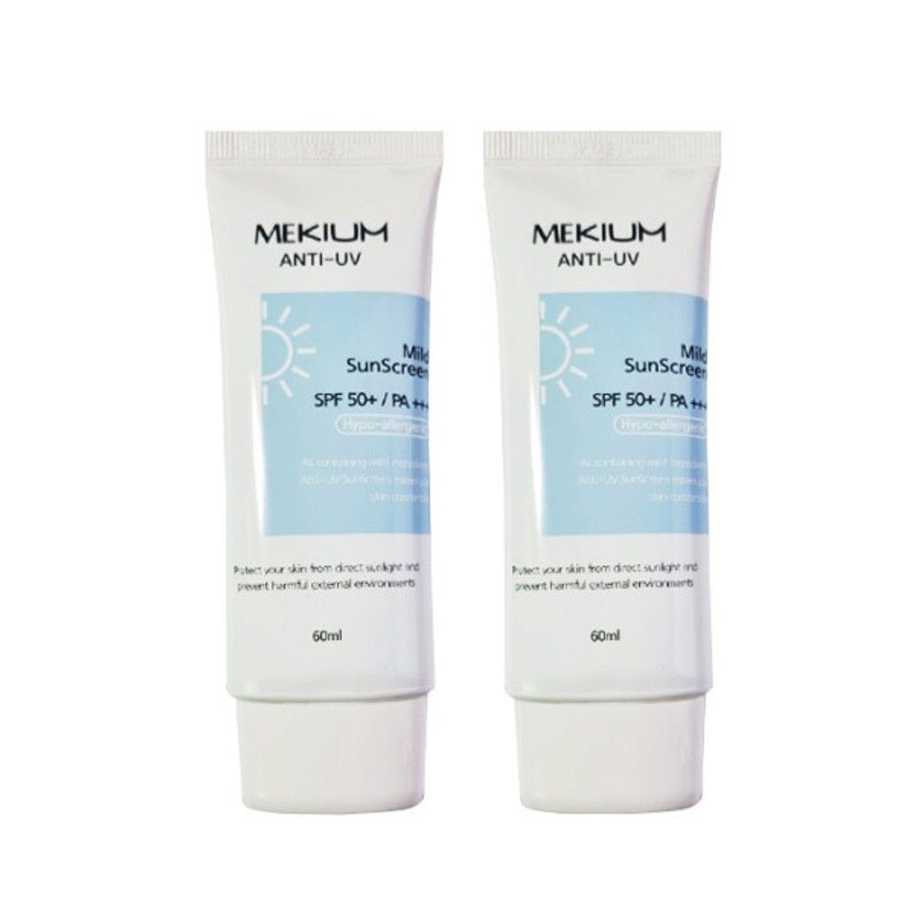 미키움 마일드 안티 유브이 선크림 SPF50 60ml+60ml 썬크림 선블록