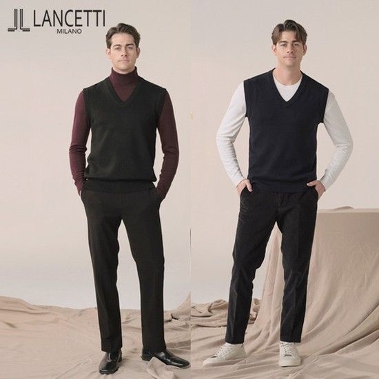 [런칭기념 혜택] 란체티 울 니트 베스트 2종 구성