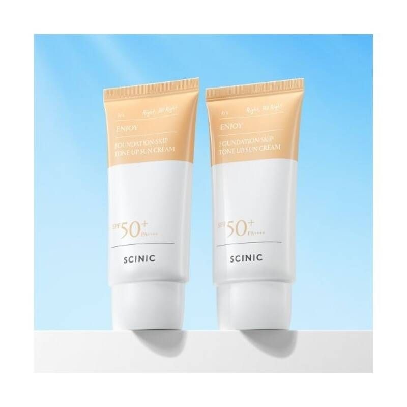 SCINIC 엔조이 파데스킵 수분 톤업 선크림 SPF50+ PA++++ 2개 421357Moony 한정수량 (2395808 )