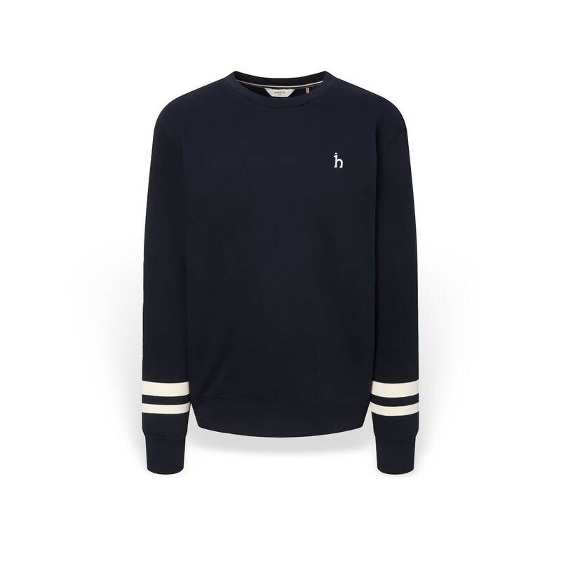 <매장정품> HAZZYS 헤지스 [25FW][3컬러 택1] 남성 소매블럭 솔리드 맨투맨 HZTS5D344 1077440