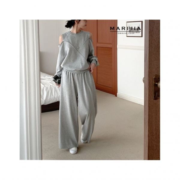 마리지아 레이디 오프 숄더 팬츠 세트 MSTB31086