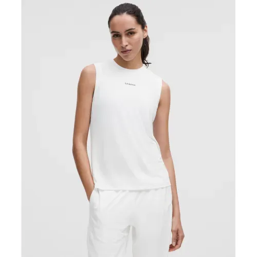 룰루레몬 저지 트레이닝 머슬 탱크탑 x롱 WHT L7K3