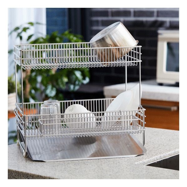 [(주)밧드야][밧드야] A형 식기건조대+A형 멀티랙(2단호환)