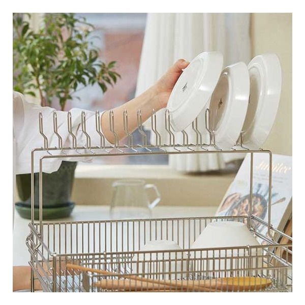 [(주)밧드야][밧드야] 디쉬 멀티랙 (엠보형, 에이형 식기건조대 호환)