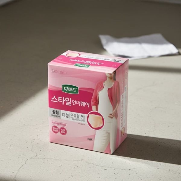 디펜드 스타일 언더웨어 슬림 대형 여성용 9입 성인기저귀 성인용 기저귀 요실금 요양원 성인용기저귀