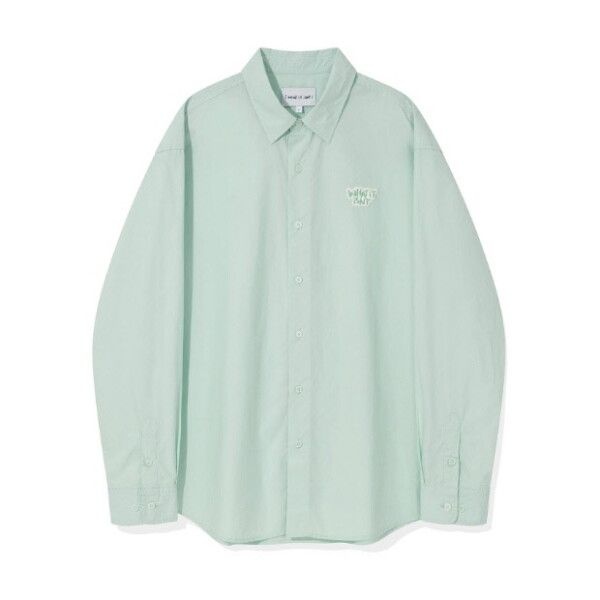 [와키윌리] 긴팔티 CQK WA2300SH01MI 와펜 긴팔 셔츠 민트