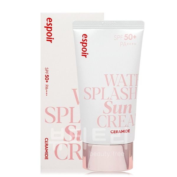 피부관리 에스쁘아 워터 스플래쉬 선크림 세라마이드 60ml 케어 탄력 보습 수분 영양