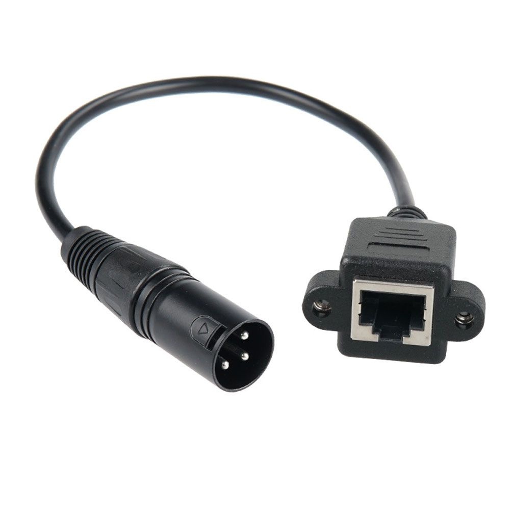 라이트컴 XLR to RJ45 변환 케이블 UTP 캐논 랜선 젠더 오디오 익스텐더 DMX 조명