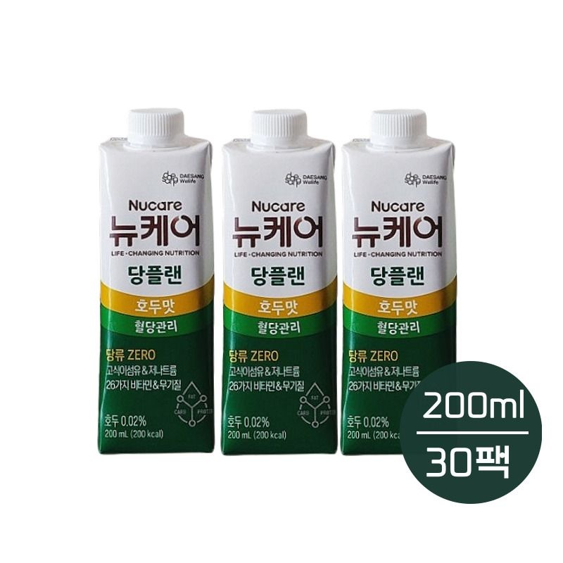 뉴케어 당플랜 호두맛 200ml 30팩 혈당관리 프리미엄 균형영양식