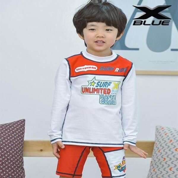 XBLUE [셀러허브 스포츠] XBLUE 남아동 래쉬가드 상하세트 P31073 아동용 남아용