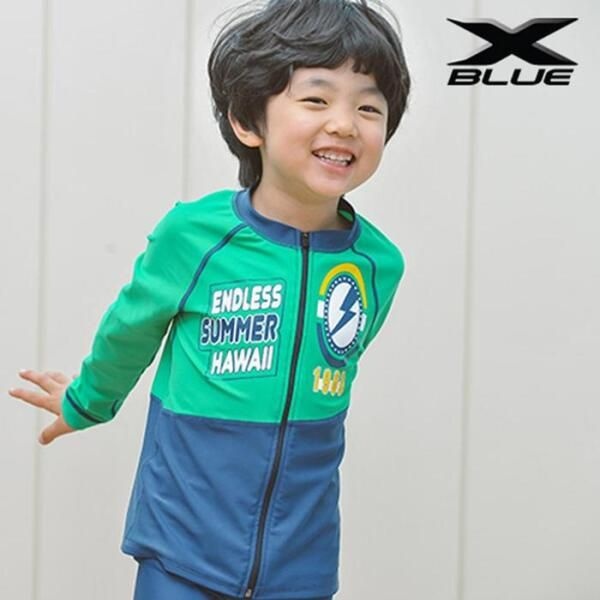 XBLUE [셀러허브 스포츠] XBLUE 남아동 래쉬가드 상하세트 P31078 최신유행 남자용