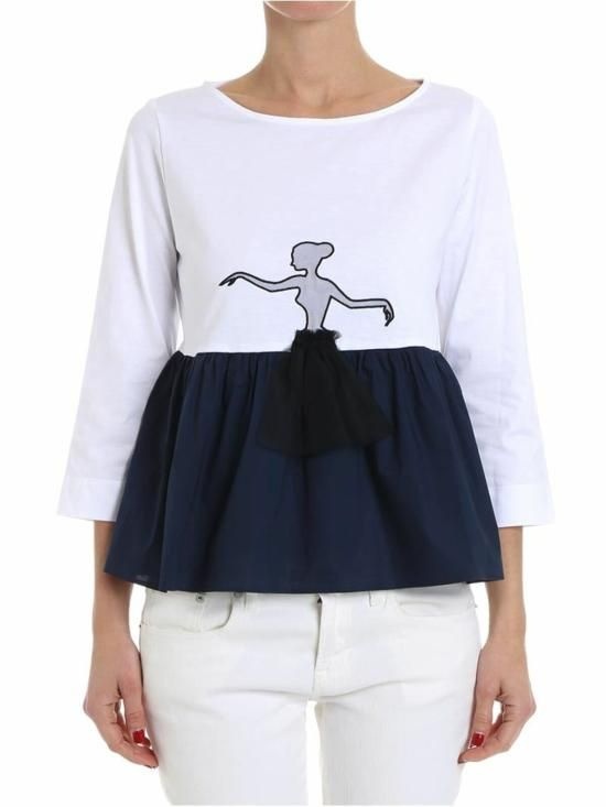 비베타 18SS 비베타 긴팔 티셔츠 81VV91501769 White
