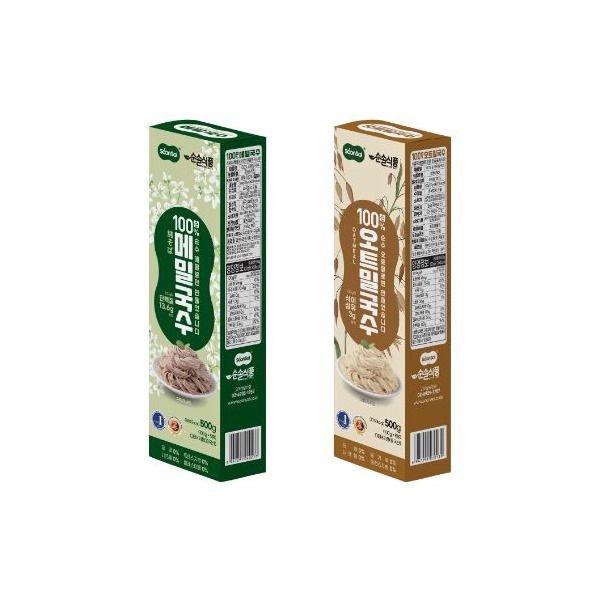 연변아라리유한회 [순솔] [1+1]  100%메밀국수 500g +100%오트밀국수 500g