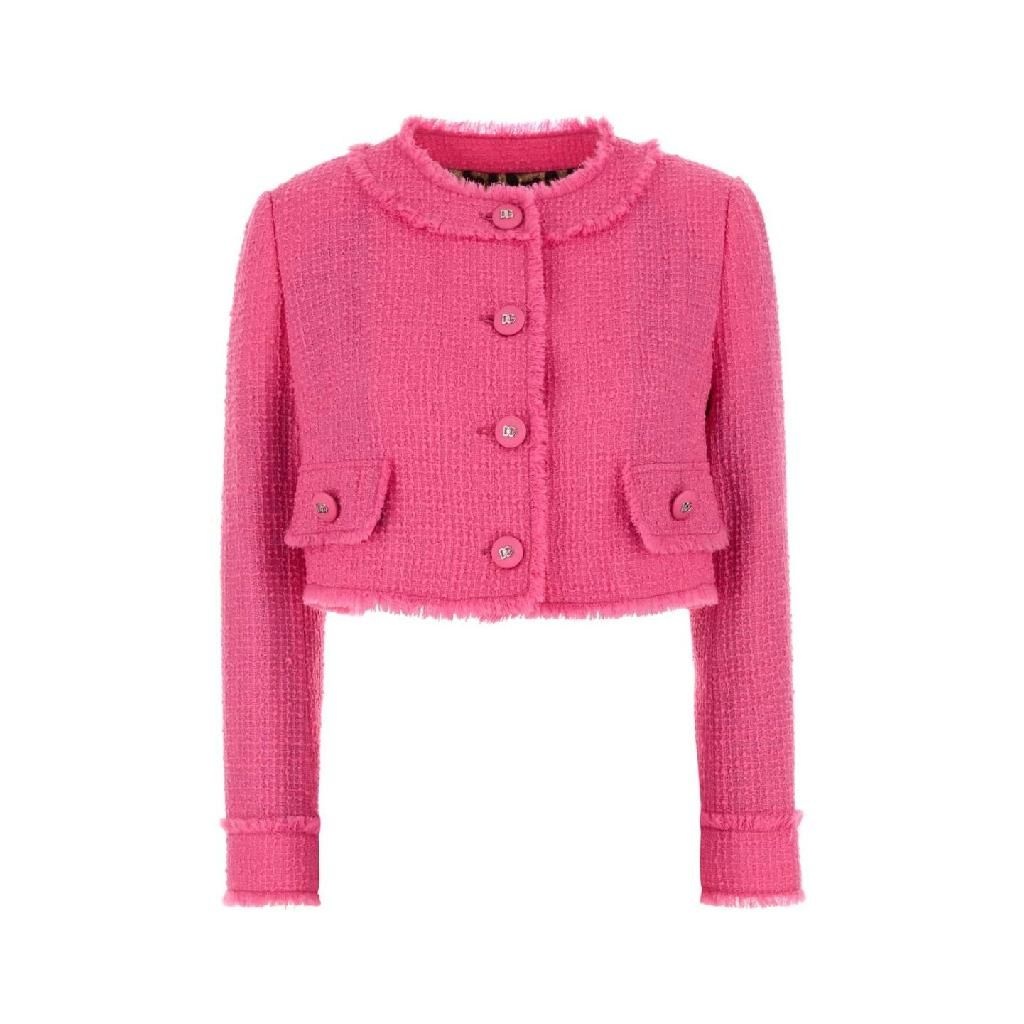돌체앤가바나 F26X8TFMMHN F0758 Fuchsia tweed blazer