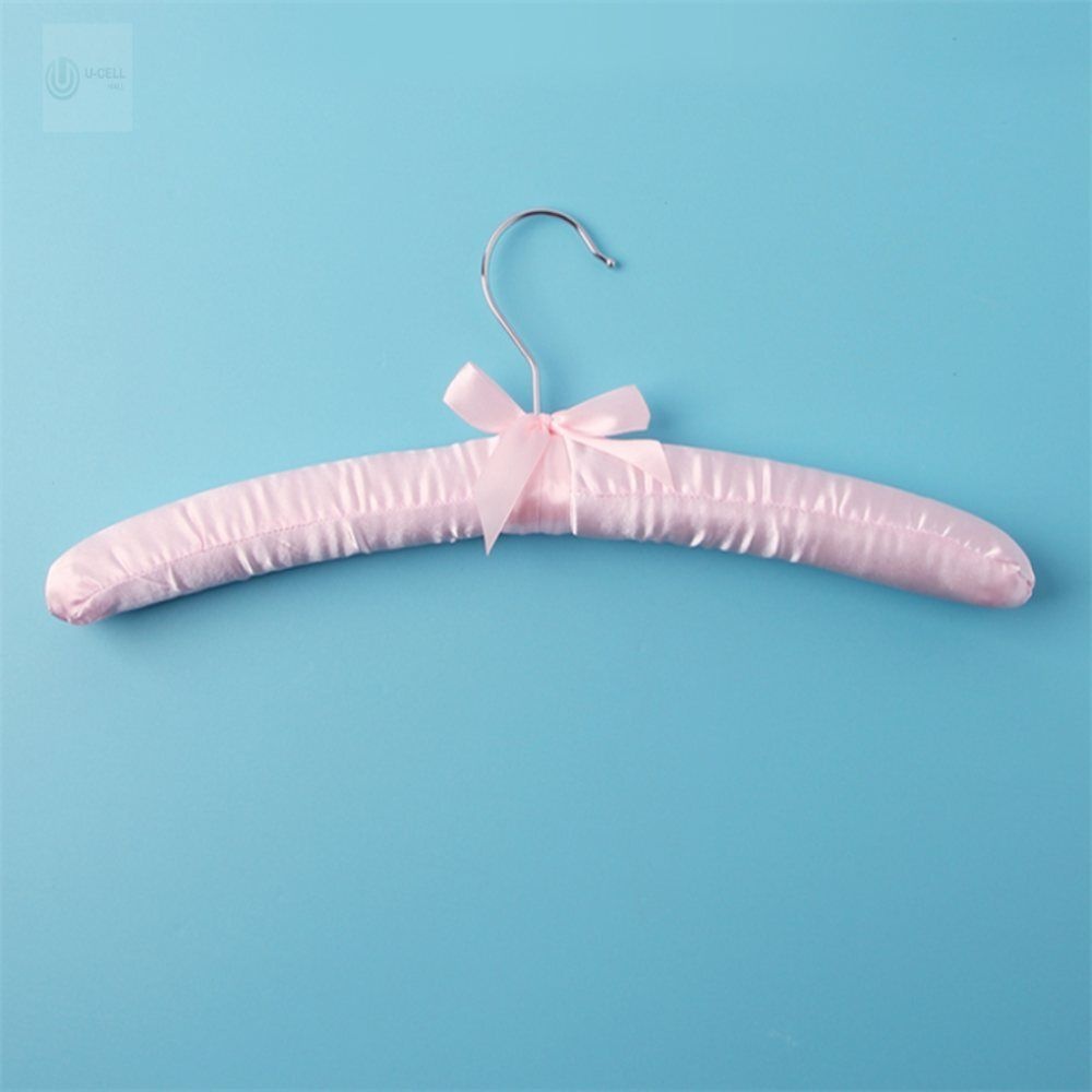 유쎌몰협력사 유쎌몰 새틴 원단 옷걸이(핑크) 행거옷걸이 티셔츠옷걸이