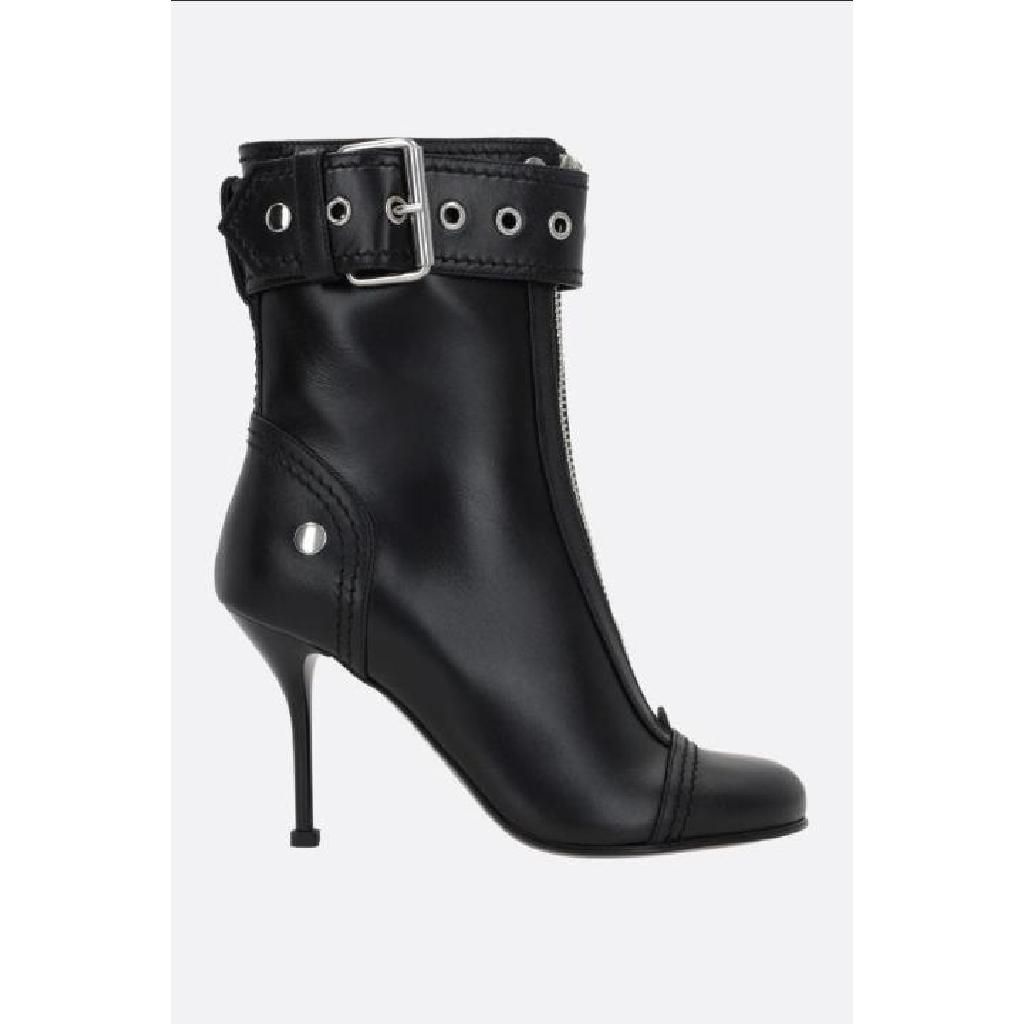 알렉산더 맥퀸 알렉산더 맥퀸 [E32]알렉산더 맥퀸 757505WIDR31081 여성 앵클부츠 미들 롱부츠 가죽부츠 첼시부츠 로고