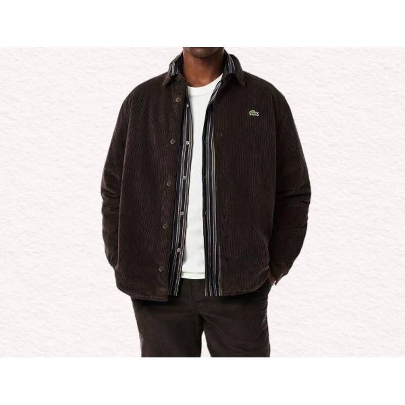 라코스테 남성 코듀로이 패딩 셔켓 CH7211-55N-SKB 318332