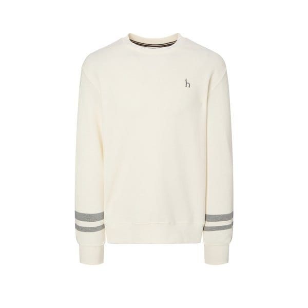 헤지스 <매장정품> HAZZYS 헤지스 [25FW] 크림 소매블럭 맨투맨 (HZTS5D344CR) 1080750