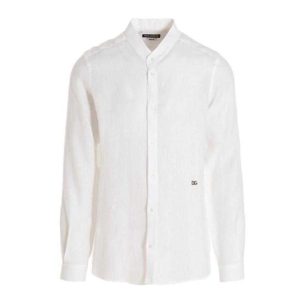 돌체앤가바나 Dolce   Gabbana 로고 플라크 롱 슬리브 버튼 셔츠 G5KC5TFU4IK W0800 TP934821499