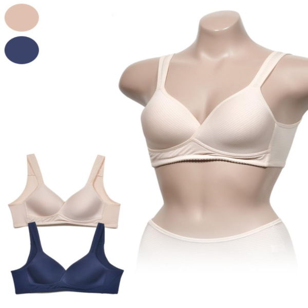 [패션플러스][다잇템]여자 여름 쿨링 노와이어 몰드 엑스자 A컵 브라