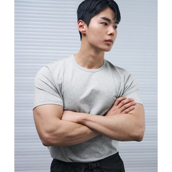 DRAW FIT <매장정품> DRAW FIT 드로우핏 [DRAW X MANJAE] 러스티 머슬핏 티셔츠 [GREY] DFTS5208GR 1098144