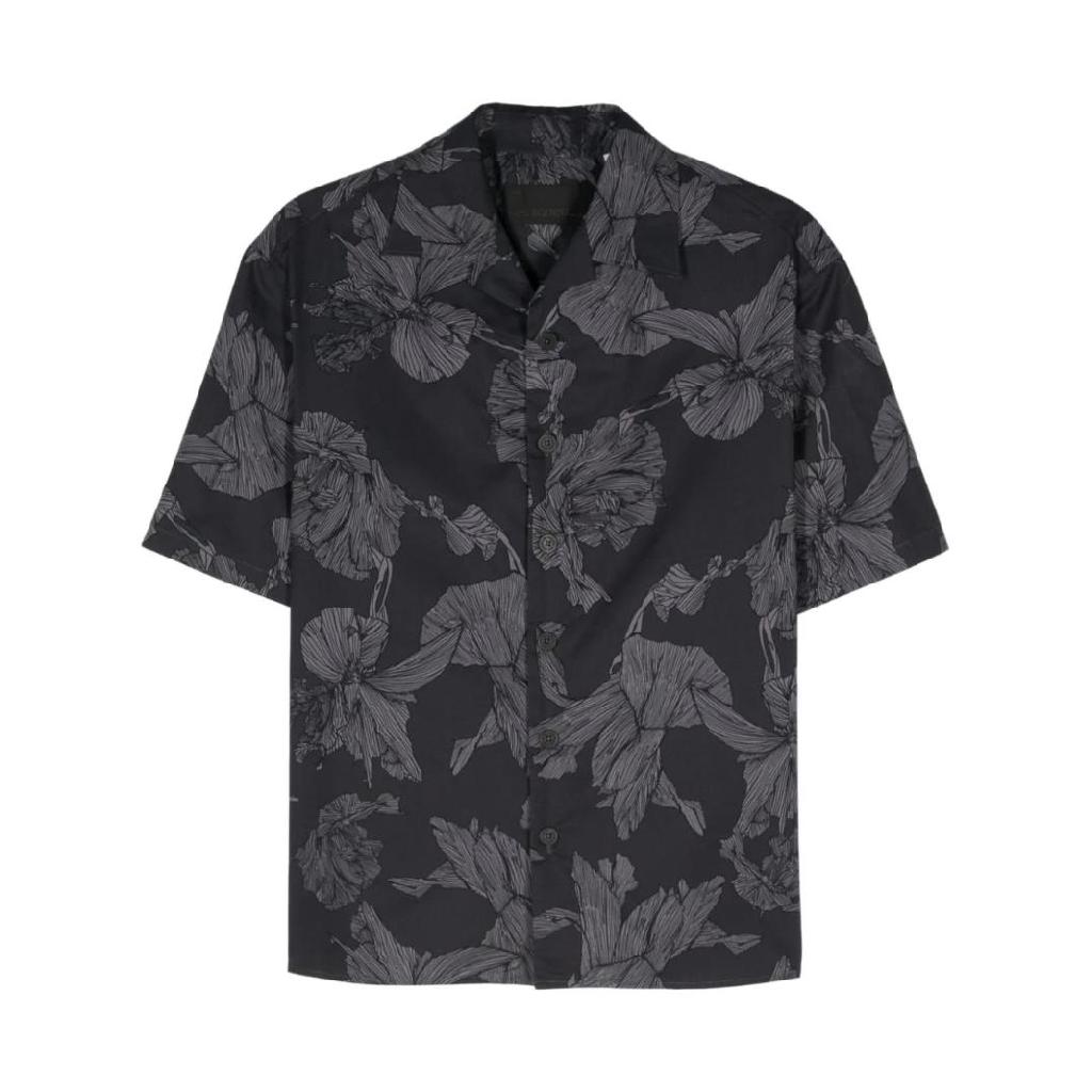 닐바렛 닐바렛 플로럴 프린트 볼링 셔츠 MY60214AY059 TP426543390