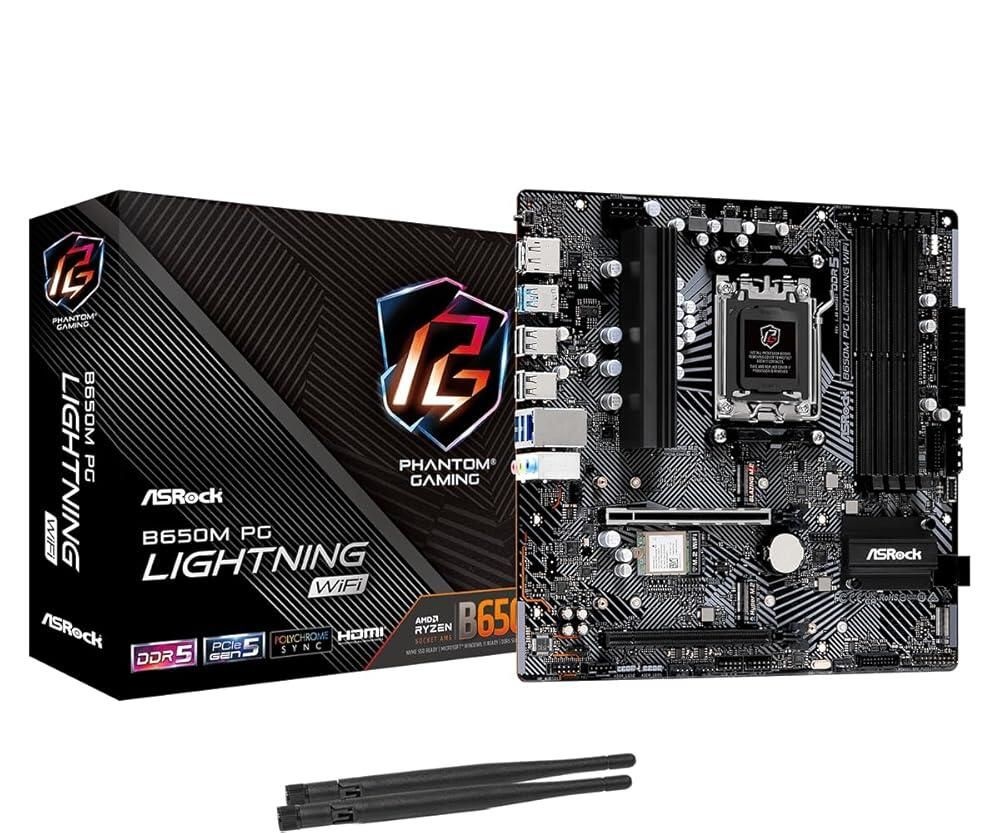 [해외] ASRock B650 Steel Legend WiFi 6E AMD 소켓 AM5 Ryzen 9000 8000 및 7000 시리즈 SATA3 M.2 DDR5 7200+(OC) 256GB SATA3 6.0Gb/s ATX 마더보드 BIOS