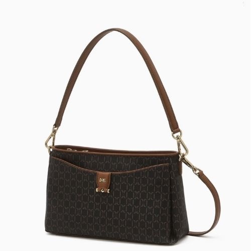 닥스 ACC [AK분당점] [닥스핸드백] 브라운 패턴 가죽 숄더백DCBA5F871W3