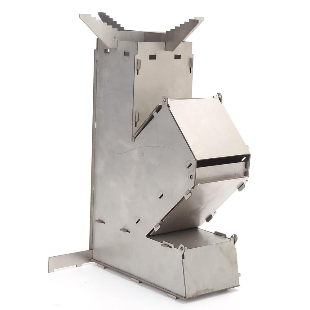 [해외] Natudeco 요리용 로켓 스토브 우드 휴대용 캠프 Ove 목재 화재 캠핑 스토브 배낭 모험 야외 요리 캠핑 피크닉 BBQ 낚시