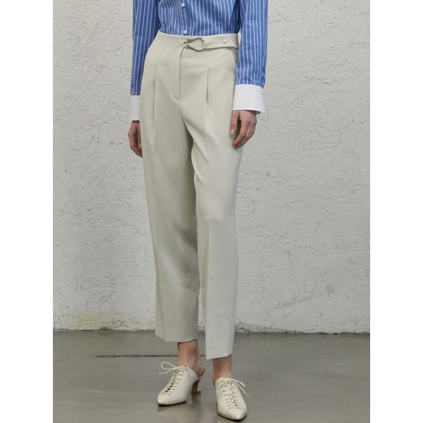 에고이스트 [하프클럽]비조 장식 슬림핏 팬츠 EN2WP364