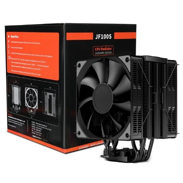 JIUSHARK JF100S CPU쿨러 블랙