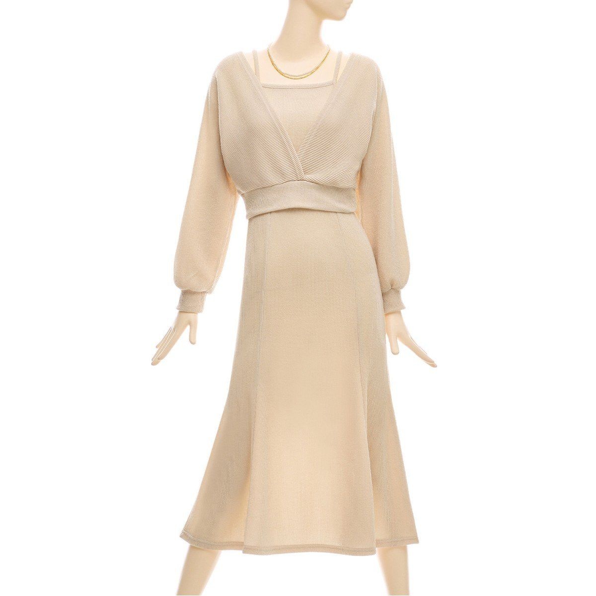 포커스 포커스 돌먼소매크롭티+머메이드원피스SET_BF3S1OP3160 951202