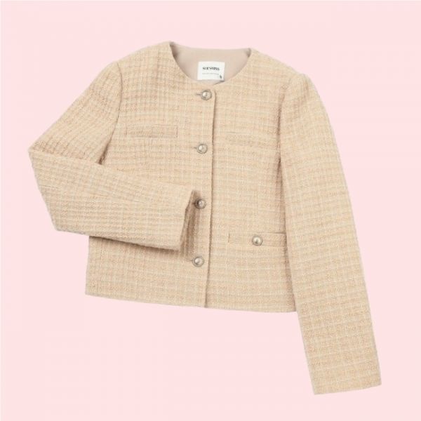 쉬즈미스 쉬즈미스 글리터 트위드자켓 재킷 점퍼 잠바 아우터 SWWJKO41700 4536981