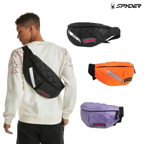스파이더 <매장정품> SPYDER 스파이더 [스파이더 본사] 공용 라이프스타일 퀼티드 힙색 SPGFBNBG303UB 1095538