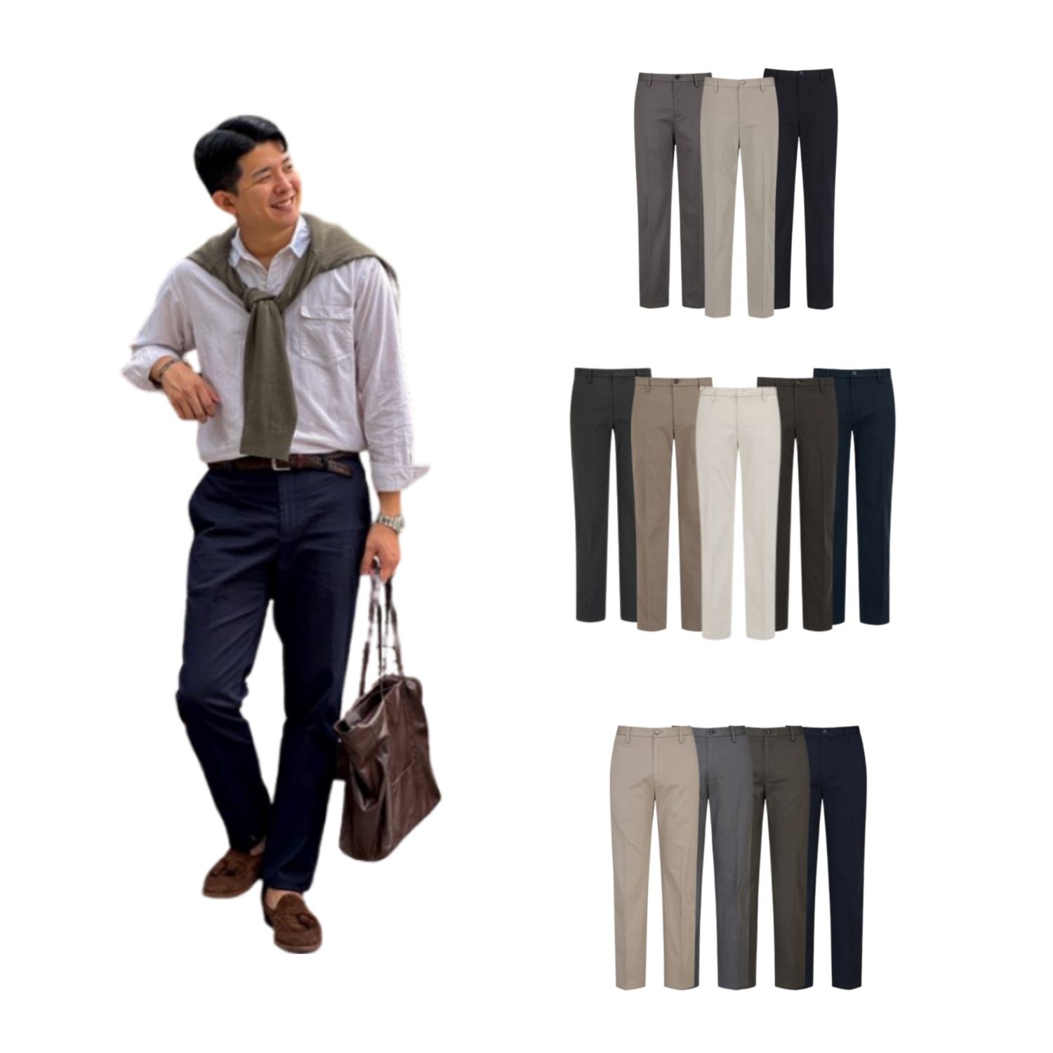 에디션 봄가을 간절기 면 치노 팬츠 12종