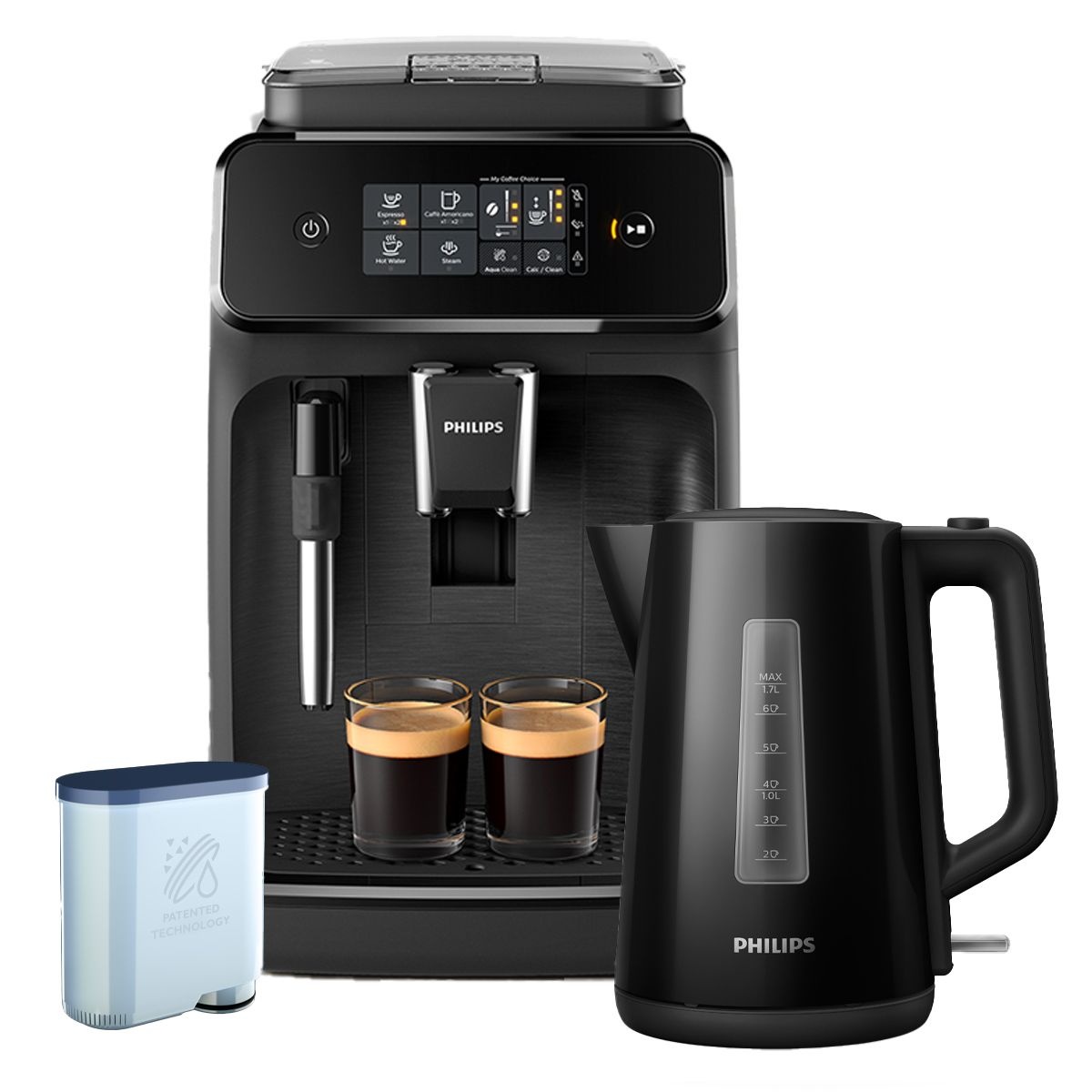 필립스 1200시리즈 전자동 커피머신 EP1220/19+전기포트 패키지&아쿠아클린 필터 증정 <871653>