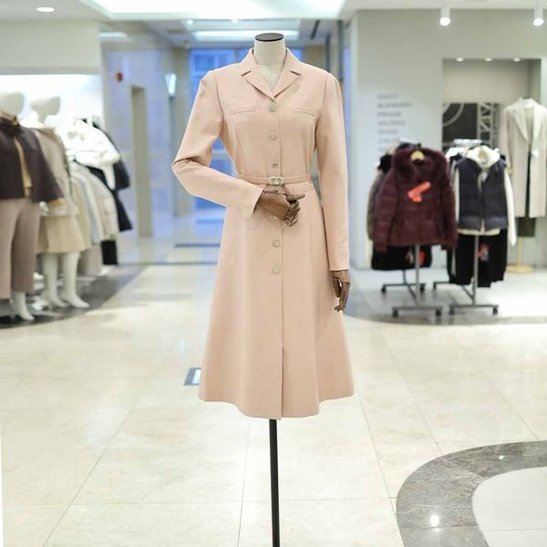 미니멈 [하프클럽]버튼 카라 A라인 원피스 MYDAWO1140M