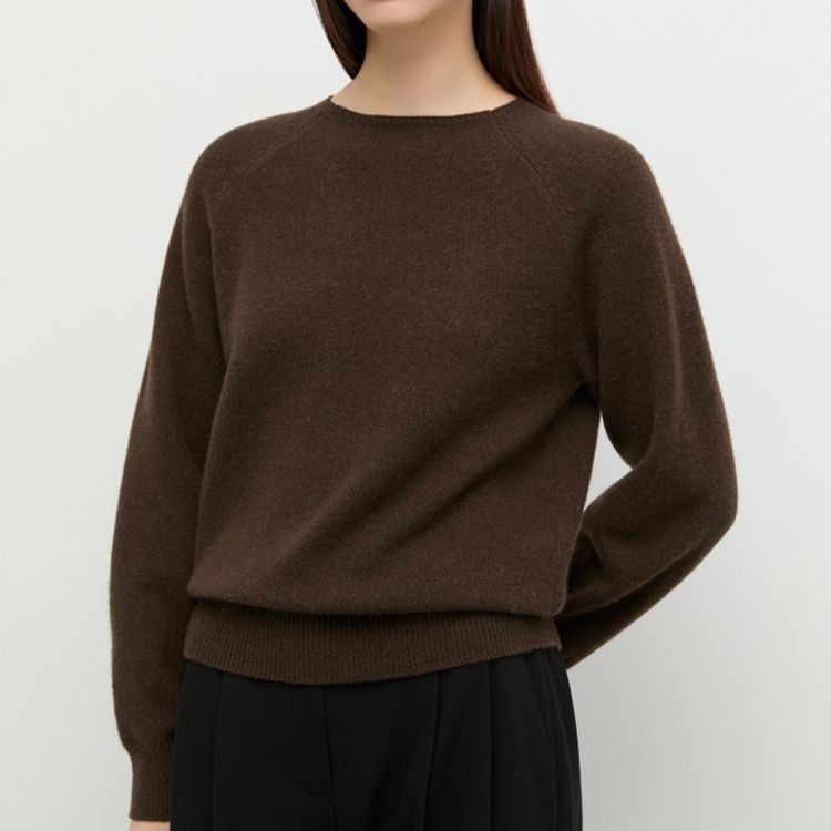 [롯데백화점] 쉬즈미스 울 래글런 라운드넥 니트 SSKPOP41190 LE1220937866