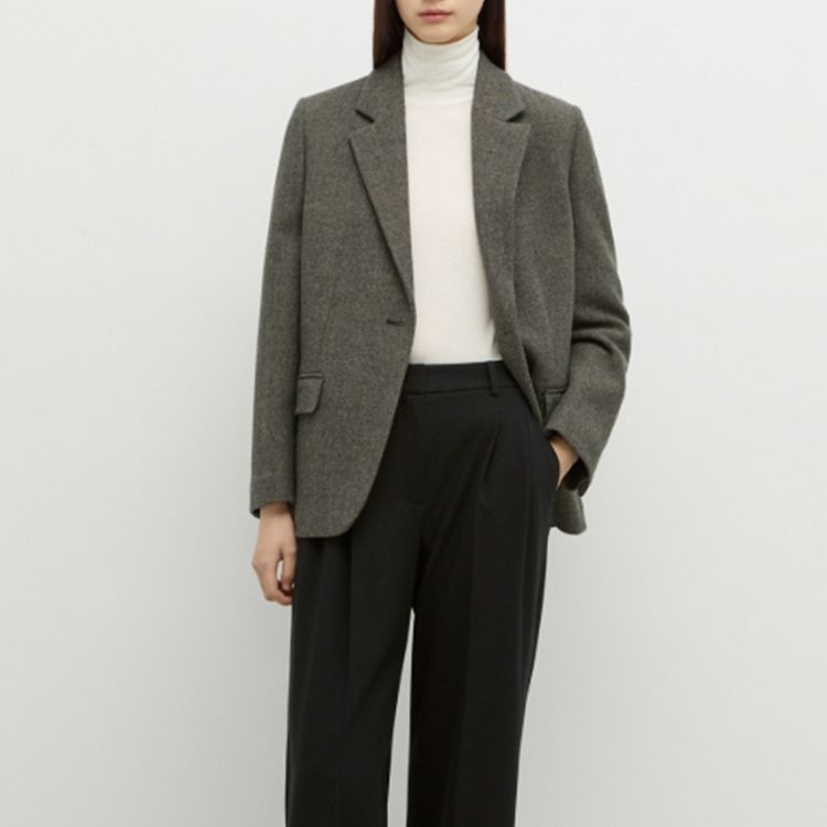 [롯데백화점] 쉬즈미스 울 헤링본 테일러드 싱글 자켓 SWWJKP42080 LE1220929488