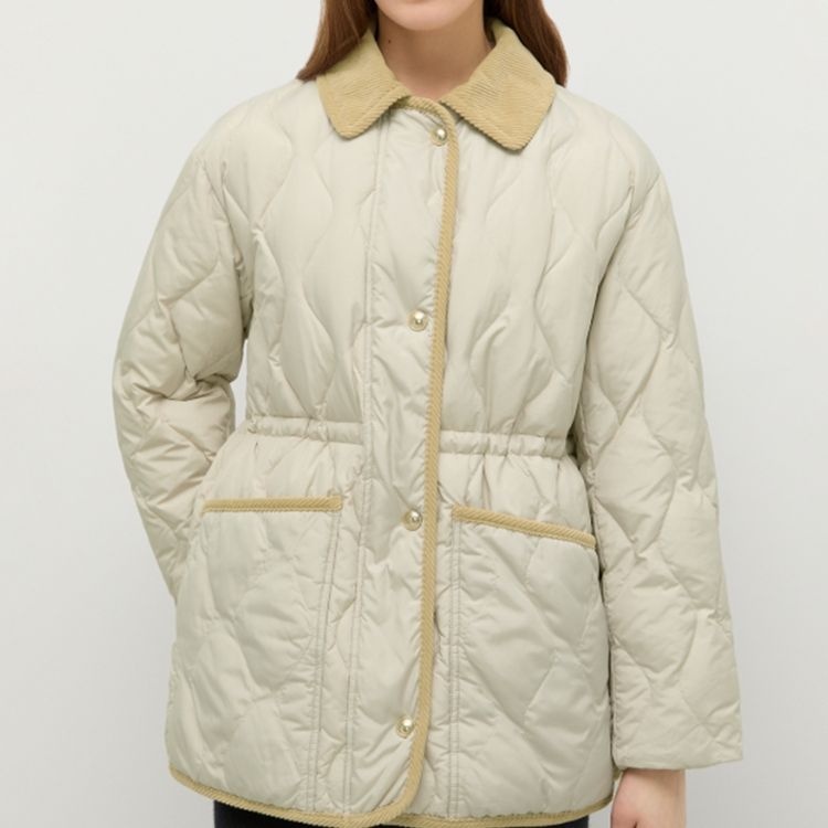 [롯데백화점] 쉬즈미스 퀼팅 코듀로이 카라 덕다운 점퍼 SSDJPP42120 LE1220949382