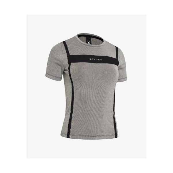<매장정품> 스파이더 SPYDER 여성 트레이닝 소프트 립 반팔 티셔츠 SPHFCNRS252WGRY 80023