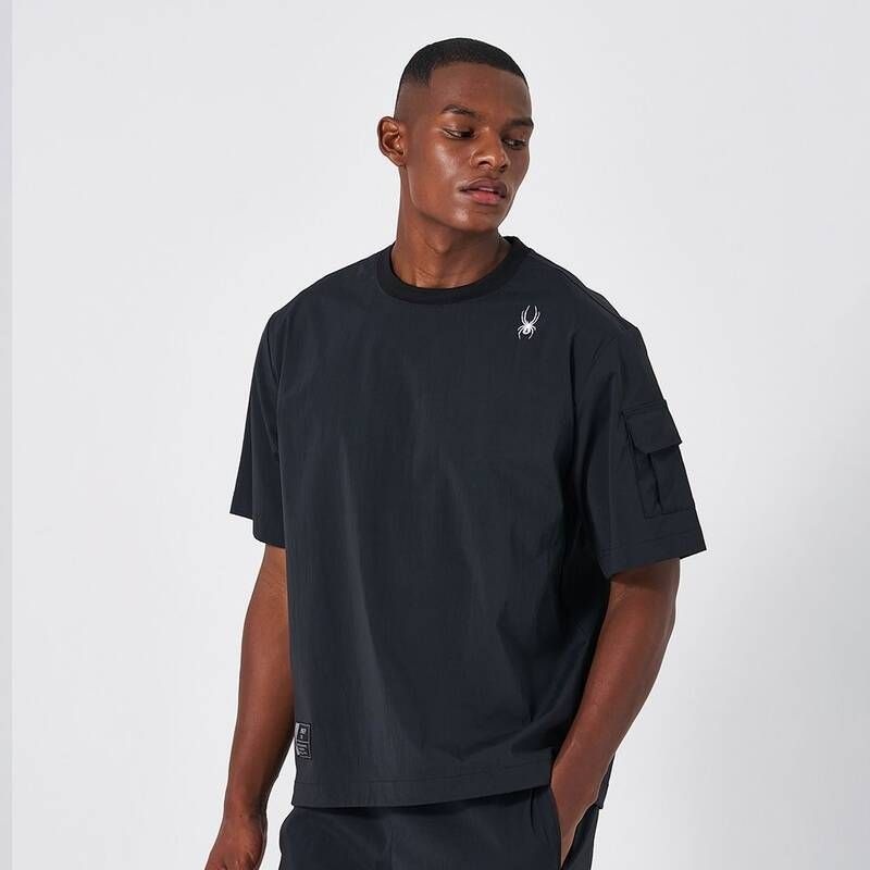 스파이더 <매장정품> SPYDER 스파이더 [스파이더 본사] 남성 프로웹쿨 숏슬리브 에어리 피스테 SPKMCNRS303MBLK 1081711