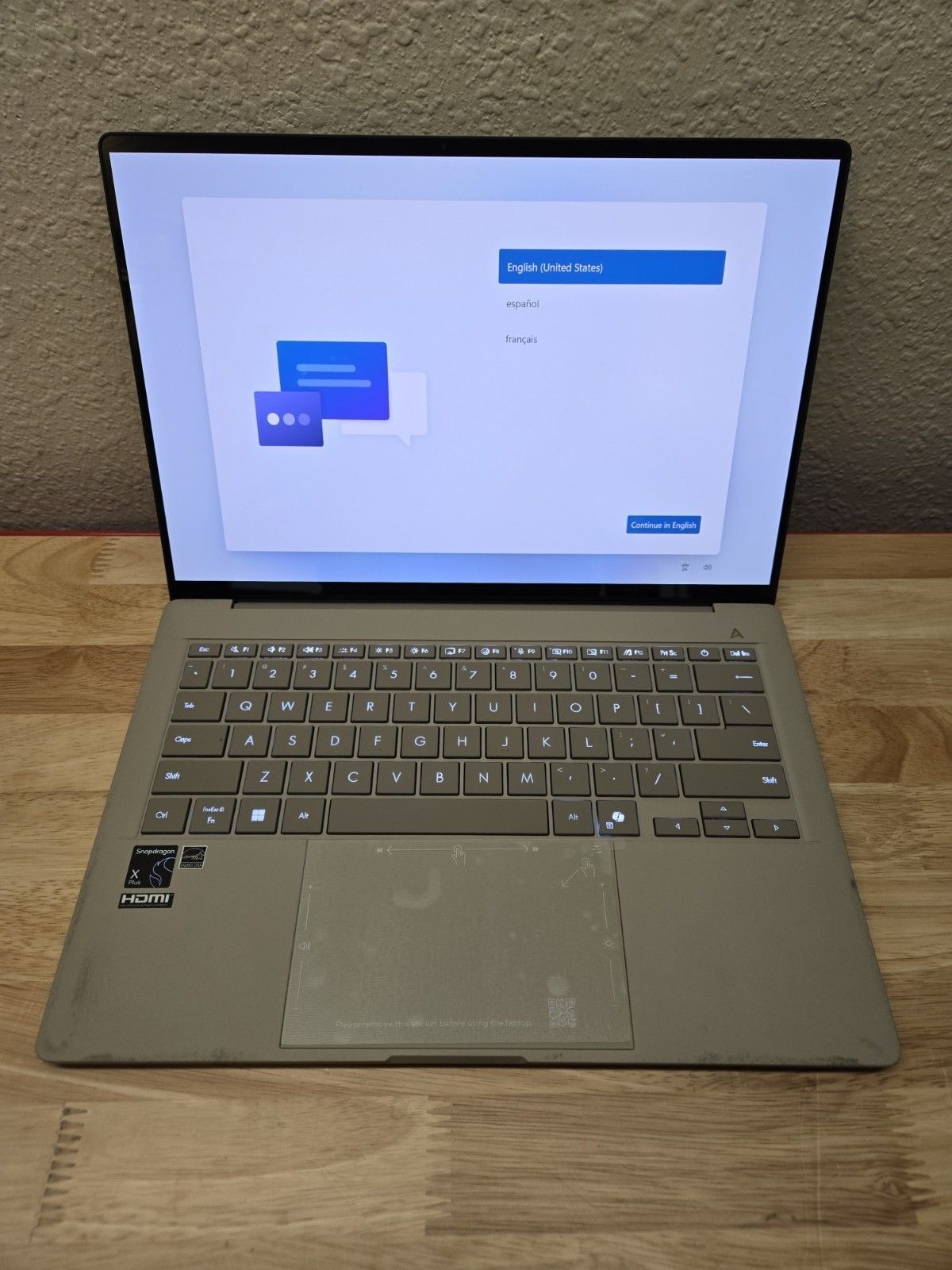 ASUS 노트북 [세금포함] [정품] ZENBOOK A14 14 OLED LAPTOP 랩탑 – Snapdragon X 플러스 | 16GB RAM 512GB SSD 솔리드 스테이트 드라