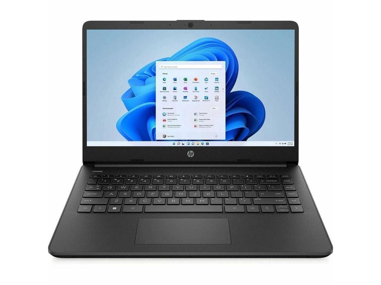 HP 14-dq3230nr 14 HD 터치스크린 LAPTOP 랩탑 노트북 - Intel 셀러론 N4500 1.1GHz 4GB RAM 가벼운 가성비 사무용 B8SW1UA#ABA 3319040
