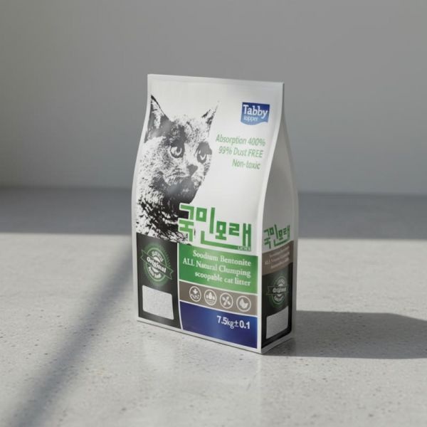 국민모래(사과향) 7.5kgX2개 (1박스) 고양이모래 벤토나이트 흡수형모래 저렴한모래