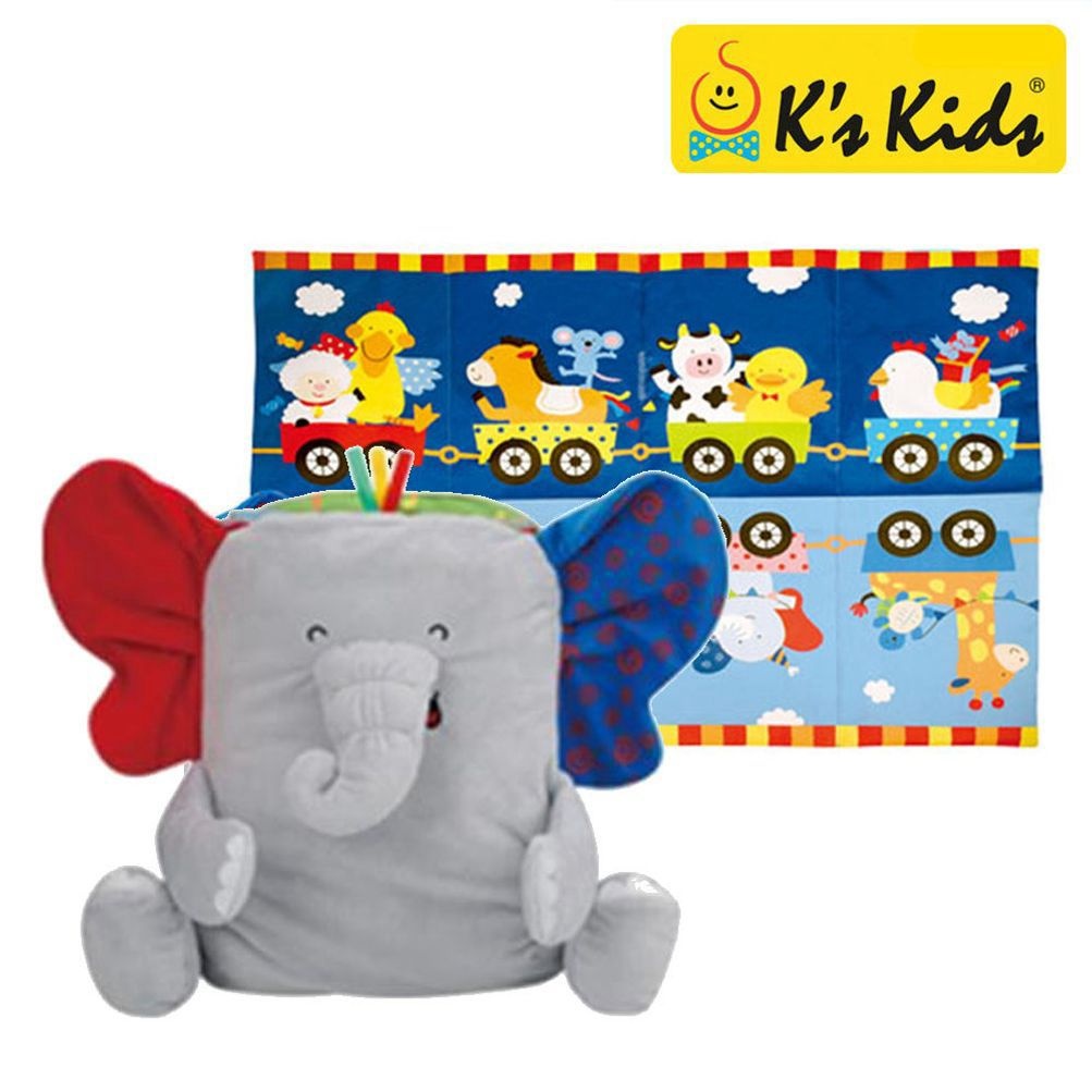 케이스키즈 케이스키즈 코끼리 놀이매트 헝겊책 (KA10754) [ASI2654]
