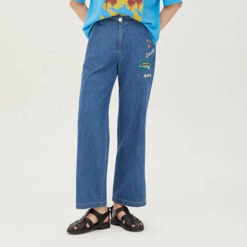 (국내매장정품) 자수 데님 팬츠 BADP70431 213184