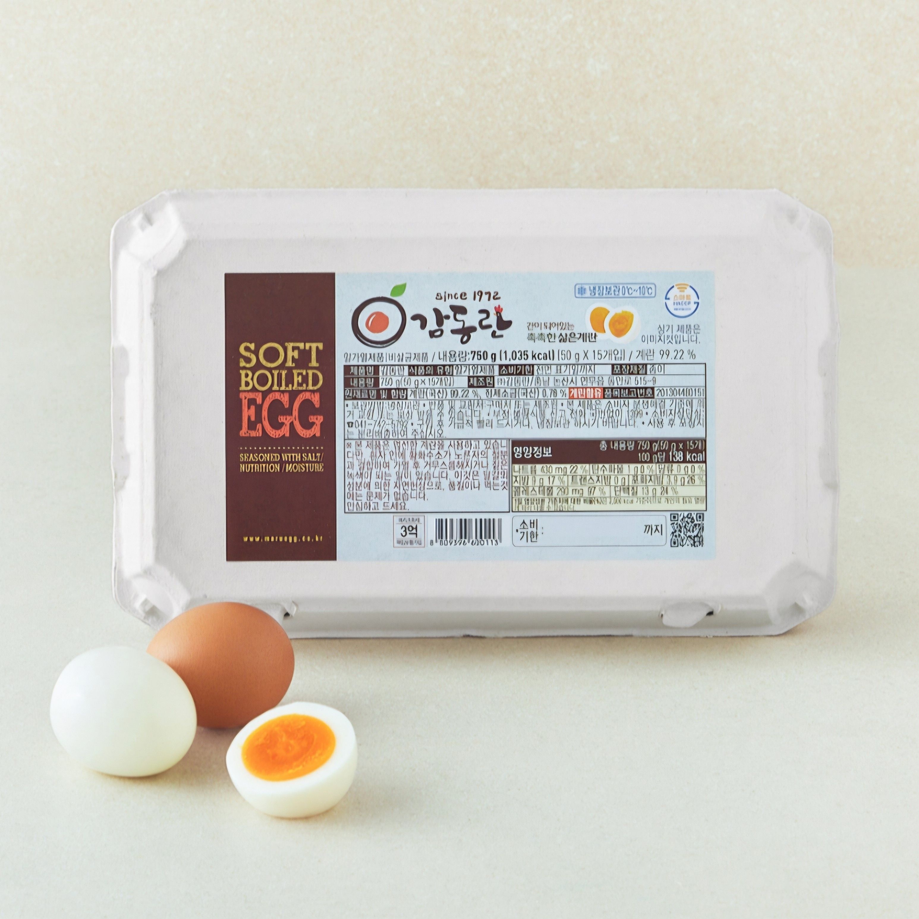 감동란 반숙란, 15구, 750g, 1개