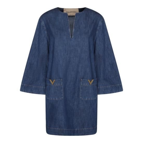 [해외] 발렌티노 26SS 발렌티노 가라바니 데님 원피스 8B3DA03B9YA558 Blue