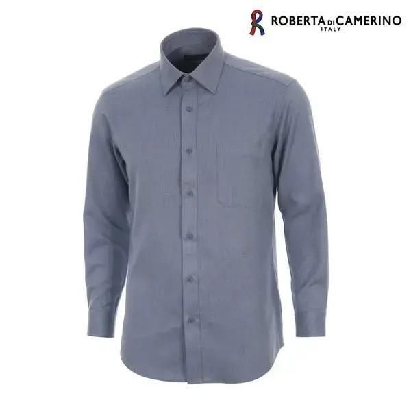 올젠 OLZEN RP42082_TR 혼방 기모 블루 일반핏 긴소매 438521